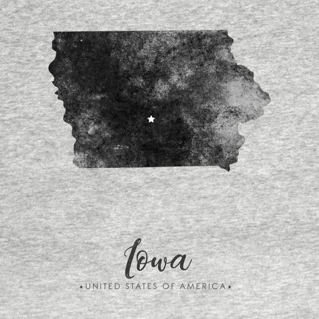 Iowa state map by StudioGrafiikka